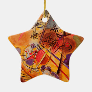 Kandinsky Brown Yellow Red Blue Keramik Ornament
