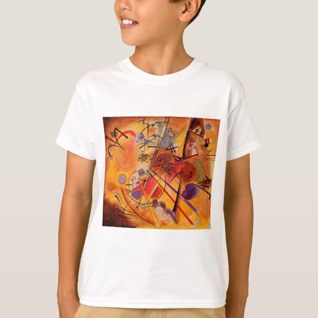 Kandinsky Brown Yellow Red Blue T-Shirt (Vorderseite)