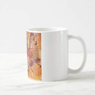 Kandinsky Brown Yellow Red Blue Tasse