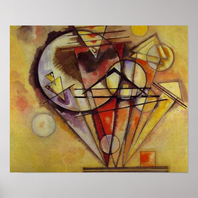 Kandinsky Circles Abstrakt Painting Artwork Poster (Vorne)