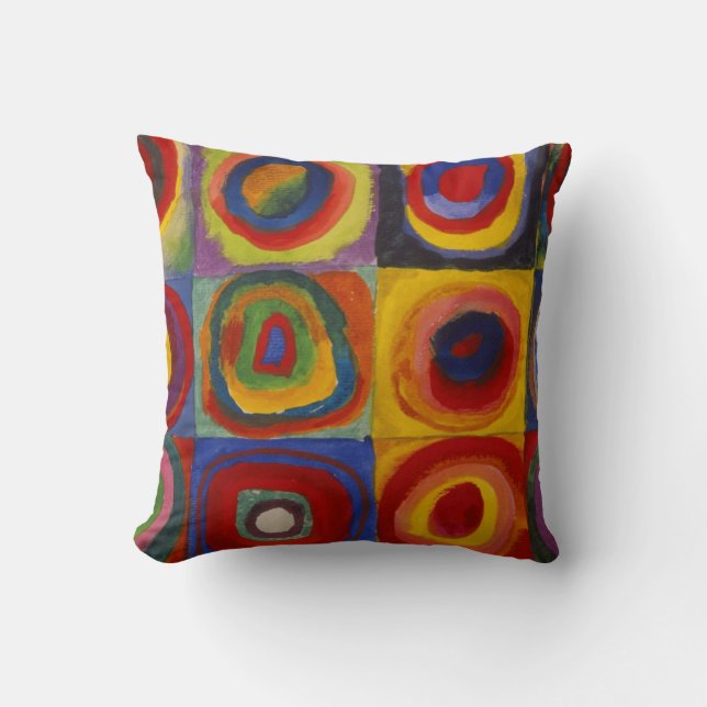 Kandinsky Color Study of Squares & Circles Kissen (Vorderseite)