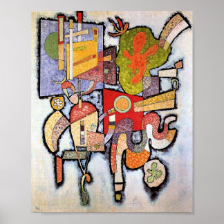 Kandinsky - Complex, Simple, abstract art painting Poster