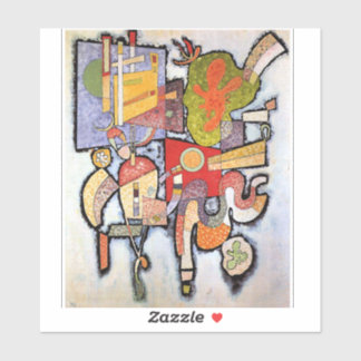 Kandinsky - Complex Simple, abstract artwork, Aufkleber