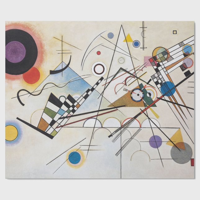 Kandinsky Composition VIII Abstrakte Kunst Geschenkpapier (Flach)