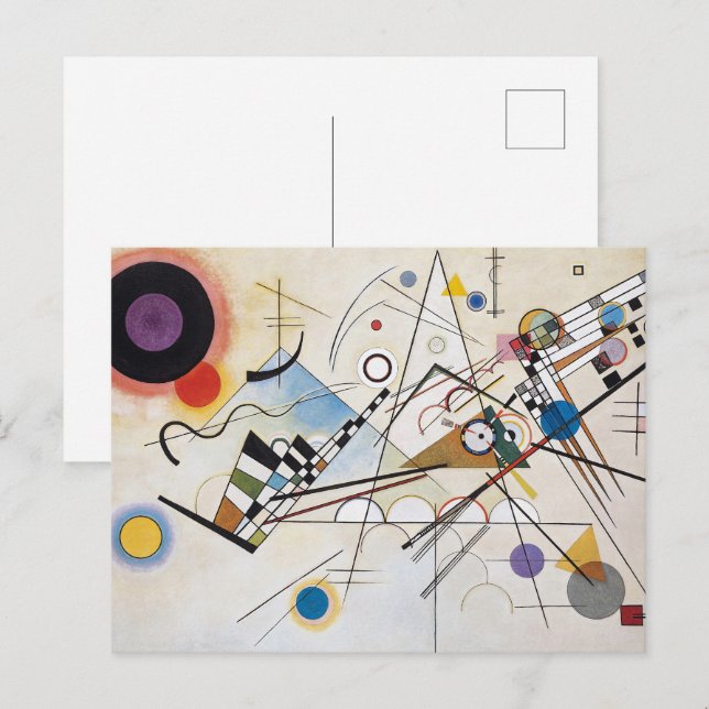 Kandinsky Composition VIII Abstrakte Kunst Postkarte (Vorne/Hinten)