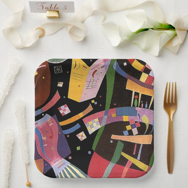 Kandinsky - Composition X Pappteller (Hochzeit)