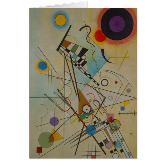 Kandinsky Compositon 8 Abstrakt Art Painting Card (Vorne)