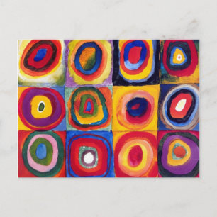 Kandinsky Concentric Circles Postcard Postkarte