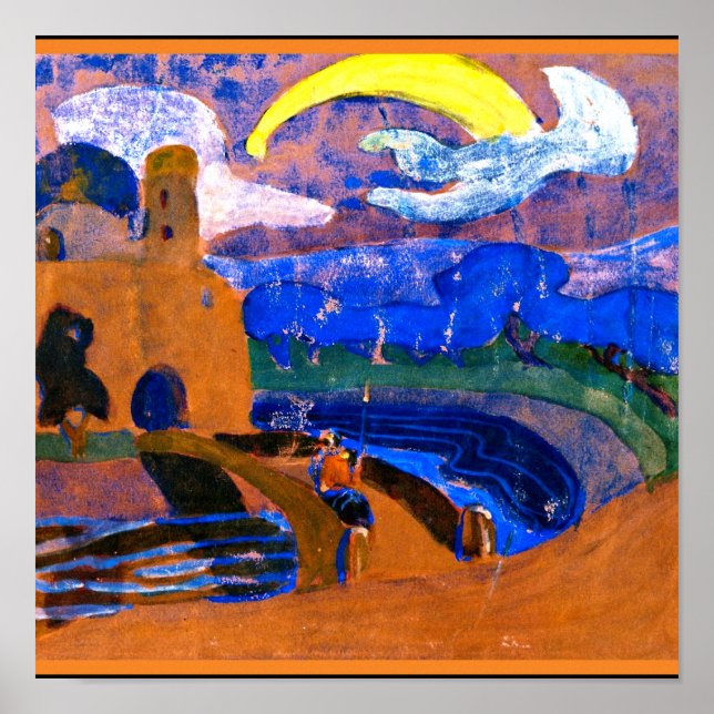 Kandinsky - Das kometenhafte, farbenfrohe abstrakt Poster (Vorne)