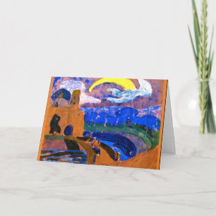 Kandinsky - Der Komet, farbenfrohe Malerei, Karte