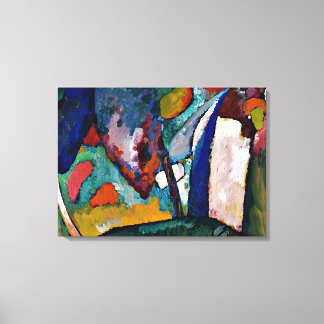 Kandinsky - Der Wasserfall, abstrakte Kunst Leinwanddruck (Vorderseite)