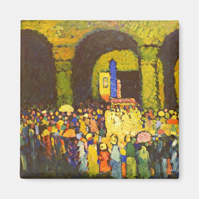 Kandinsky - Die Ludwigskirche in München Magnet (Vorne)