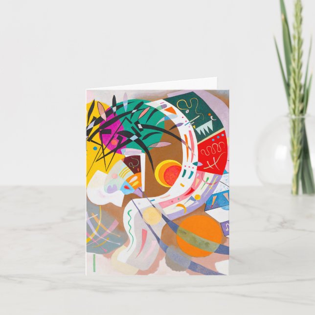 Kandinsky dominierende Kurven-Anmerkungs-Karte Karte (Vorderseite)