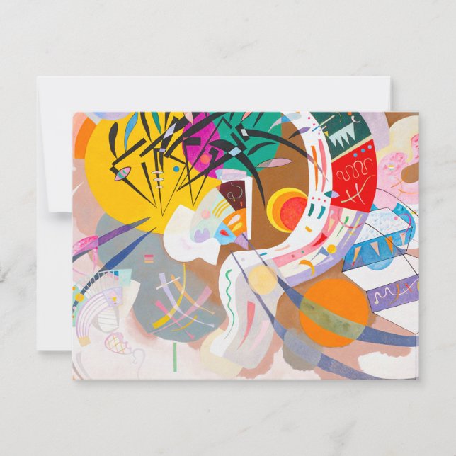 Kandinsky dominierende Kurven-Einladungen Einladung (Vorderseite)