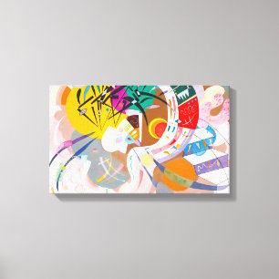 Kandinsky dominierender Kurven-Leinwand-Druck Leinwanddruck