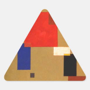 Kandinsky Dreizehn Rechtecke Abstrakte Malerei Dreieckiger Aufkleber