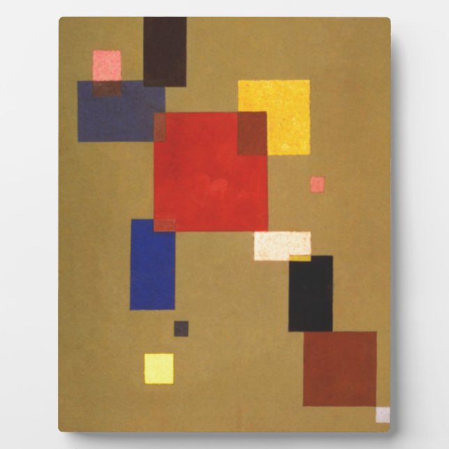 Kandinsky Dreizehn Rechtecke Abstrakte Malerei Fotoplatte (Vorderseite)