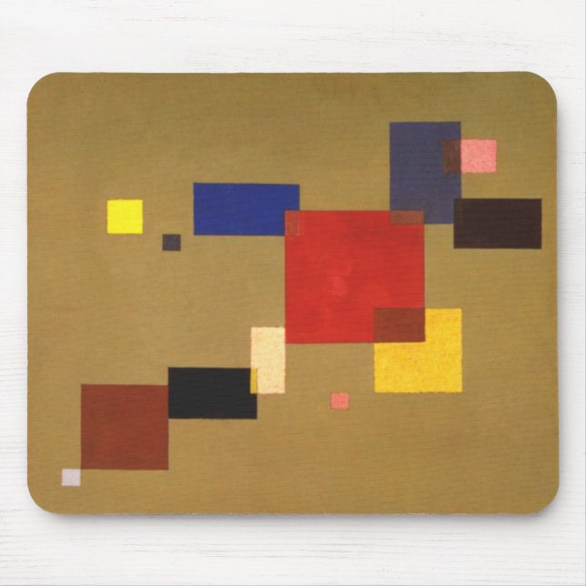 Kandinsky Dreizehn Rechtecke Abstrakte Malerei Mousepad (Vorne)