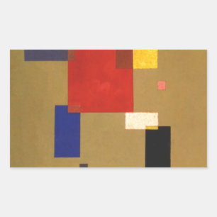 Kandinsky Dreizehn Rechtecke Abstrakte Malerei Rechteckiger Aufkleber