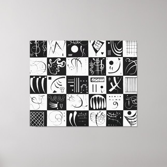 KANDINSKY - DRITTZIG (Dreißig - Trente) - 1937 - Leinwanddruck (Vorderseite)