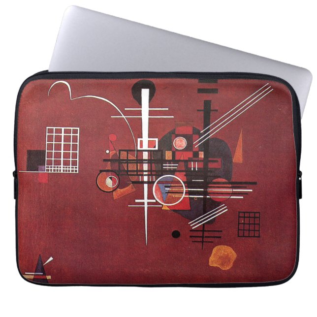 Kandinsky - Dull Red Laptopschutzhülle (Vorderseite)