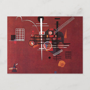Kandinsky - Dull Red Postkarte