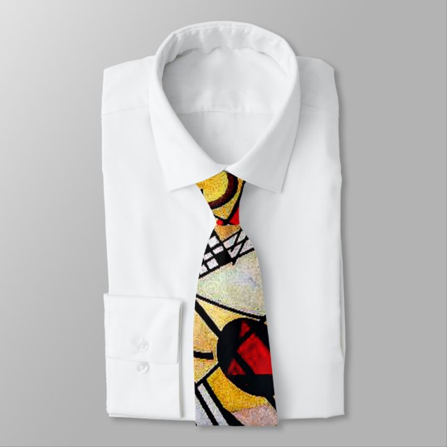 Kandinsky - Durchgehende Linie, farbig Krawatte (Gebunden)