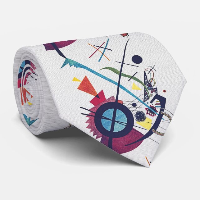 Kandinsky Dynamik – Geometrische Energie Krawatte (Gerollt)