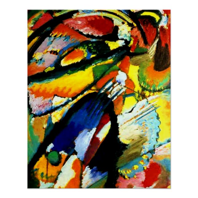 Kandinsky - Ein Engel des Jüngsten Gerichts,  Poster (Vorderseite)