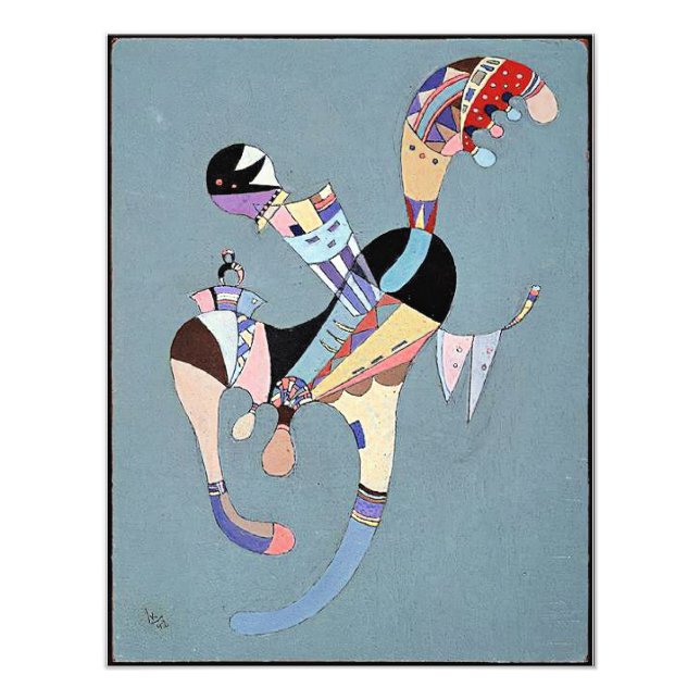 Kandinsky - Eine schwebende Figur, Fotodruck (Vorne)