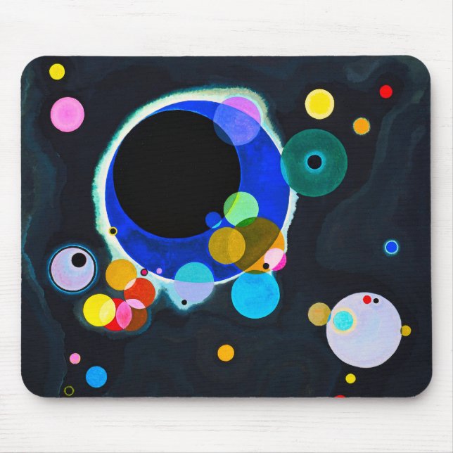 Kandinsky einige Kreis-Mausunterlage Mousepad (Vorne)