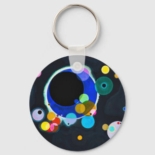 Kandinsky einige Kreis-Schlüsselkette Schlüsselanhänger