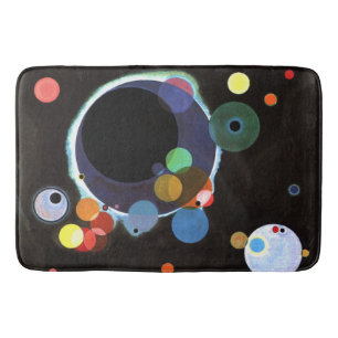 Kandinsky - Einige Kreise, berühmte abstrakte Kuns Badematte