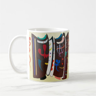 Kandinsky ergänzte Abstrakte Braun-Malerei Kaffeetasse