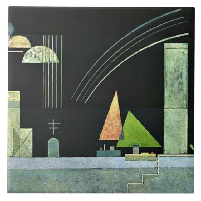 Kandinsky - Erholung Fliese (Vorderseite)