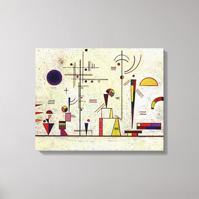 Kandinsky - Ernsthafter Spaß Leinwanddruck (Vorderseite)