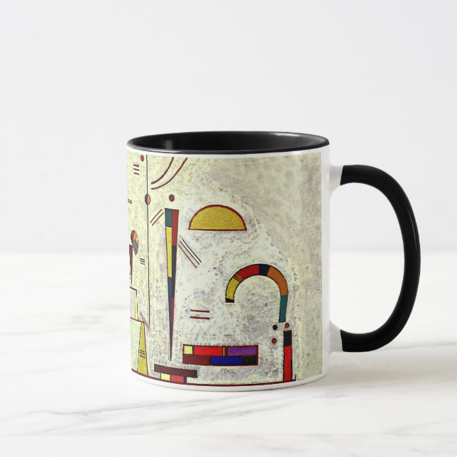 Kandinsky - Ernsthafter Spaß Tasse (Rechts)