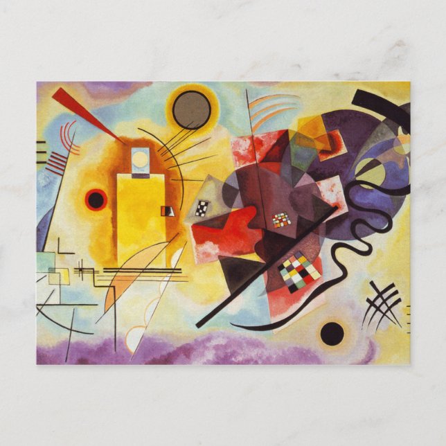 Kandinsky Expressionist Abstrakt Art Postkarte (Vorderseite)
