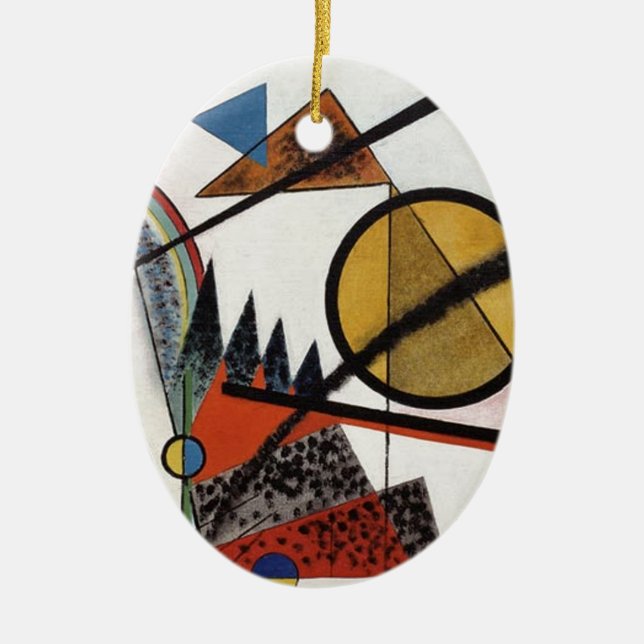 Kandinsky Expressionist Abstrakt Painting Artwork Keramik Ornament (Vorne)