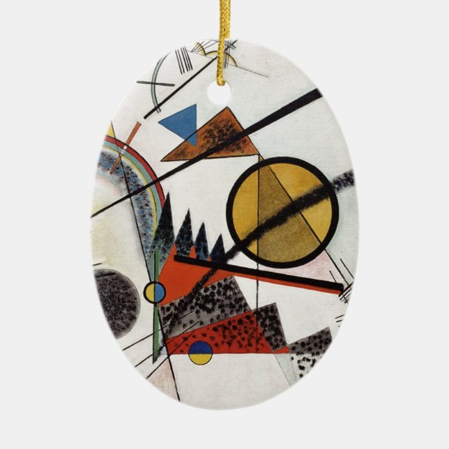 Kandinsky Expressionist Abstrakt Painting Artwork Keramik Ornament (Vorne)