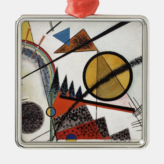 Kandinsky Expressionist Abstrakt Painting Artwork Ornament Aus Metall (Vorne)