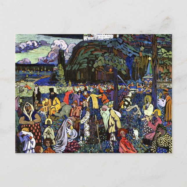 Kandinsky - farbenprächtiges Leben Postkarte (Vorderseite)