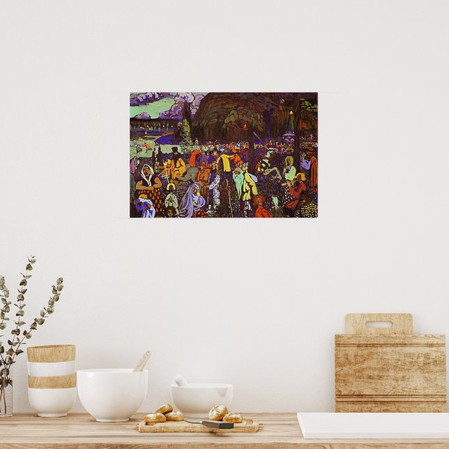 Kandinsky - Farbige Leben, Poster (Küche)