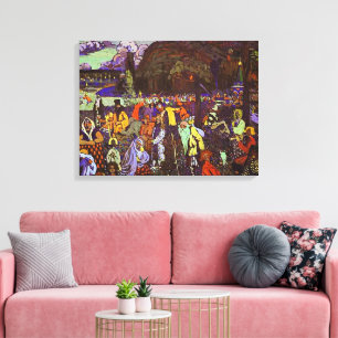 Kandinsky - Farbiges Leben, Leinwanddruck