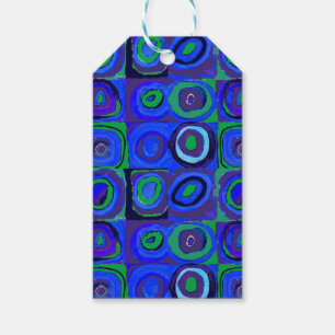 Kandinsky Farbstudie Blaue Quadrate Kreis  Geschenkanhänger