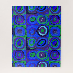Kandinsky Farbstudie Blaue Quadrate Kreis Puzzle