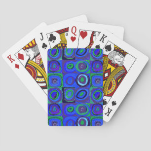 Kandinsky Farbstudie Blaue Quadrate Kreis  Spielkarten
