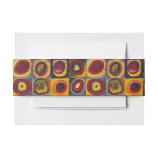 Kandinsky Farbstudie Quadrate Colourful Squares Einladungsbanderole