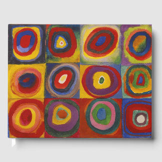 Kandinsky Farbstudie Quadrate Colourful Squares Gästebuch
