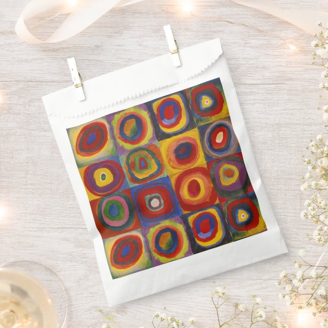 Kandinsky Farbstudie Quadrate Colourful Squares Geschenktütchen (Ausgeschnitten)